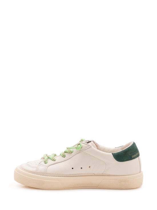 26FW [키즈] 골든구스 스니커즈 GYF00496F008670 10349 WHITE BLACK GREEN - GOLDEN GOOSE