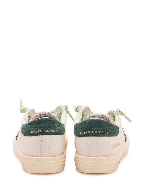 26FW [키즈] 골든구스 스니커즈 GYF00496F008670 10349 WHITE BLACK GREEN - GOLDEN GOOSE