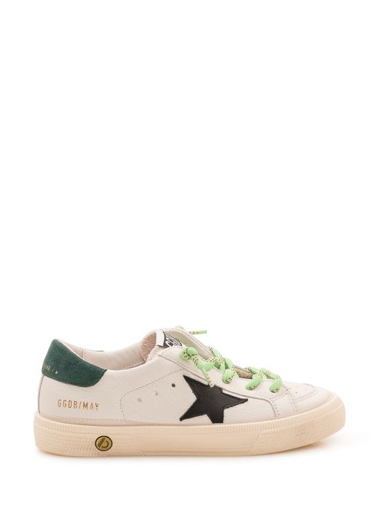 26FW [키즈] 골든구스 스니커즈 GYF00496F008670 10349 WHITE BLACK GREEN