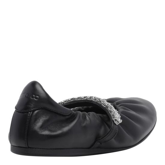 26FW 지미추 플랫 슈즈 JADE BALLERINA GKEBLACK CRYSTAL - JIMMY CHOO