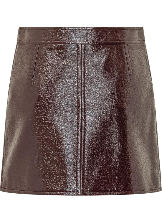 26FW 쿠레쥬 미디 스커트 PERCJU001VY0014 4010 BURGUNDY - COURREGES