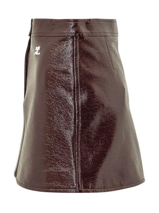 26FW 쿠레쥬 미디 스커트 PERCJU001VY0014 4010 BURGUNDY - COURREGES