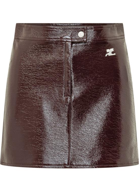 26FW 쿠레쥬 미디 스커트 PERCJU001VY0014 4010 BURGUNDY