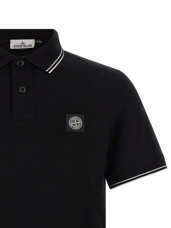 26FW 스톤 아일랜드 폴로 티셔츠 2200010 폴로 블랙 - STONE ISLAND