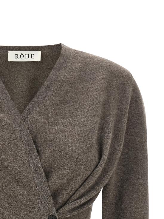 26FW 로에 가디건 42023311215 Brown - ROHE