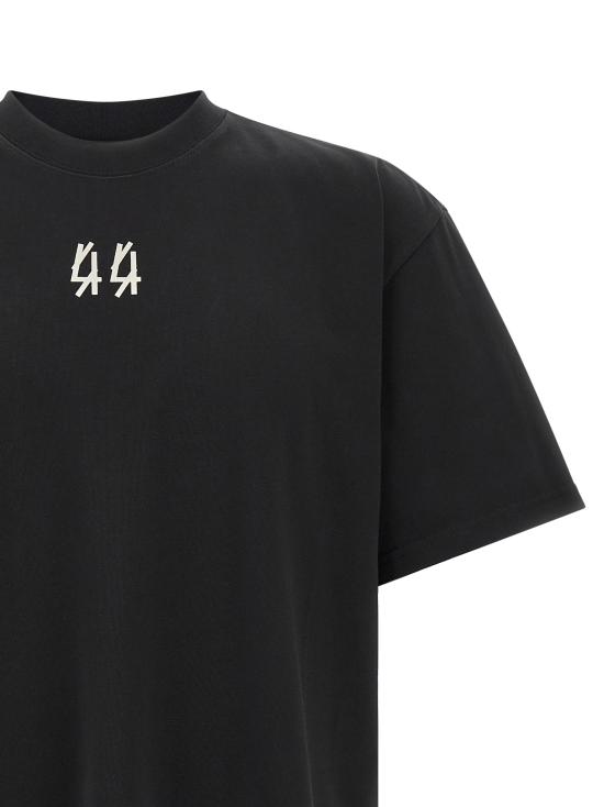 26FW 44레이블 반팔 티셔츠 B0030669FA706P807 Black - 44 LABEL