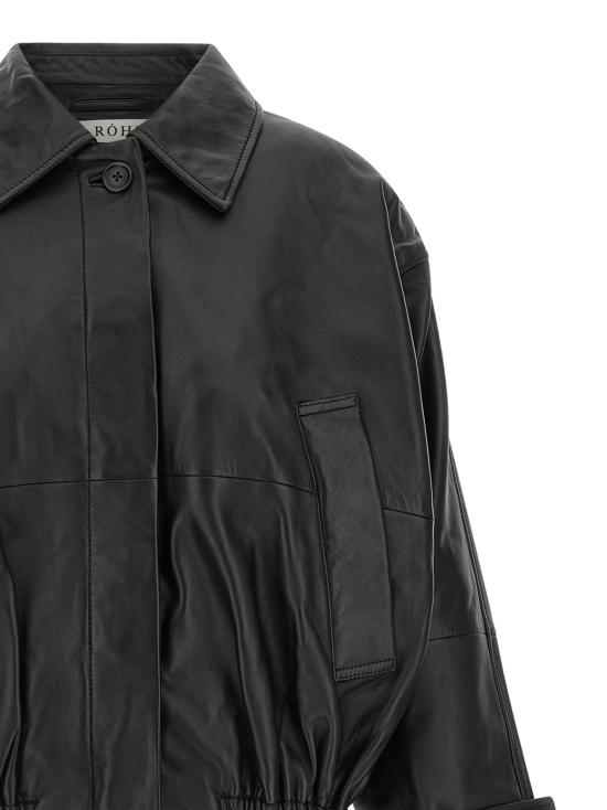 26FW 로에 가죽 자켓 42011248001 Black - ROHE