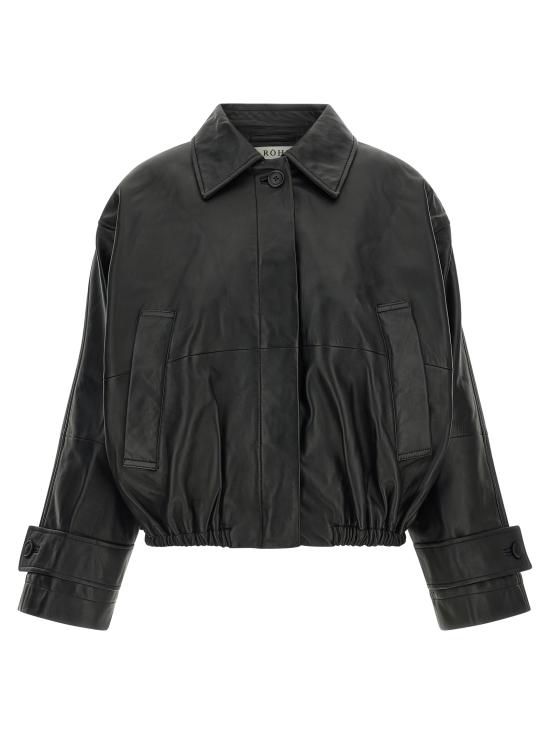 26FW 로에 가죽 자켓 42011248001 Black