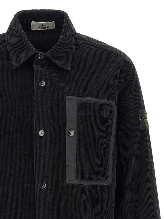 26FW 스톤 아일랜드 긴팔 셔츠 L2S151200016S0212V0029 Black - STONE ISLAND