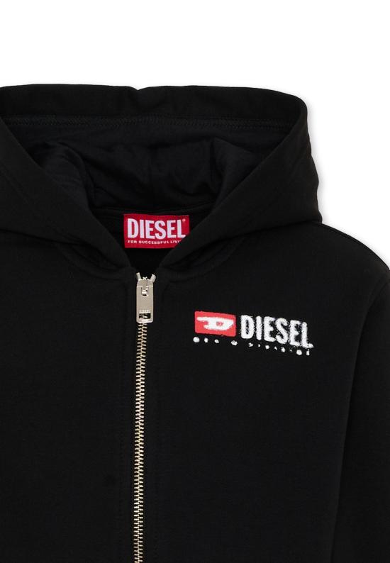 25FW [키즈] 디젤 니트/스웻셔츠 J02484 KYAZ3 K900 BLACK - DIESEL