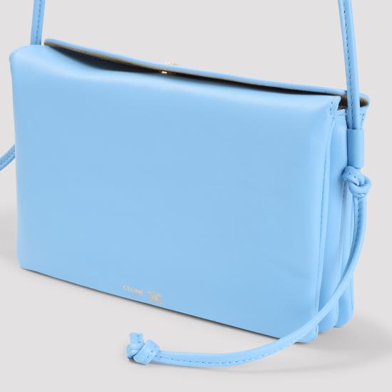 26FW 셀린느 트리오 플랩백 스무스 램스킨 10P862O86 07SB SKY BLUE - CELINE