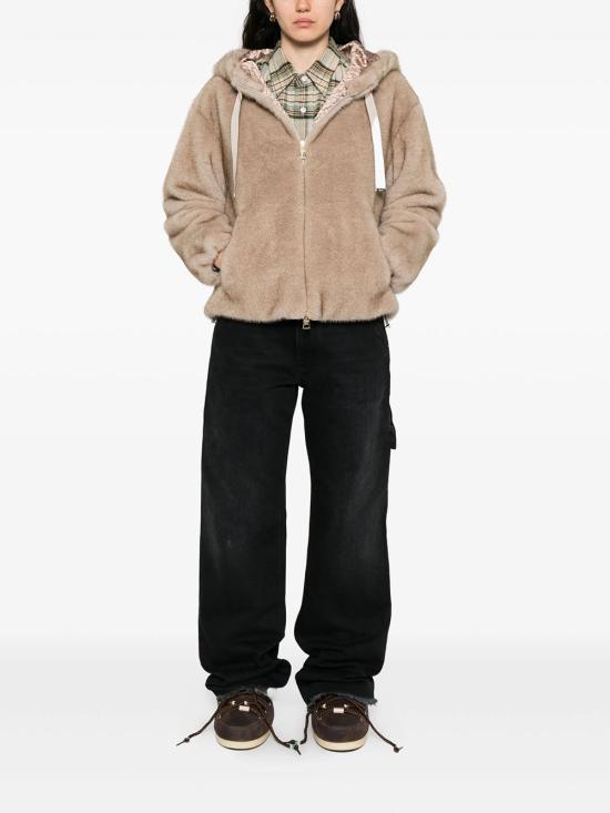 26FW 에르노 멜란지 얼터너티브 밍크 퍼 보머 자켓 GI000318D 12739 1985 CHANTILLY - HERNO