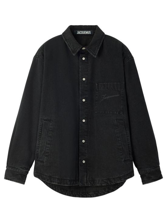 26FW 자크뮈스 라 슈미즈 불랑제 퍼프 오버셔츠 OUM00115AD00019 990 BLACK