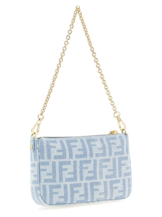 26FW 펜디 바게트 지퍼 파우치 8BS073AY6YF1X25 Light Blue - FENDI
