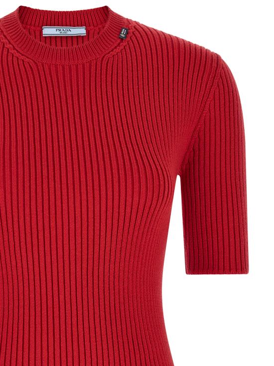 26FW 프라다 스웨터 P24E3QSOOO6584F0011 Red - PRADA
