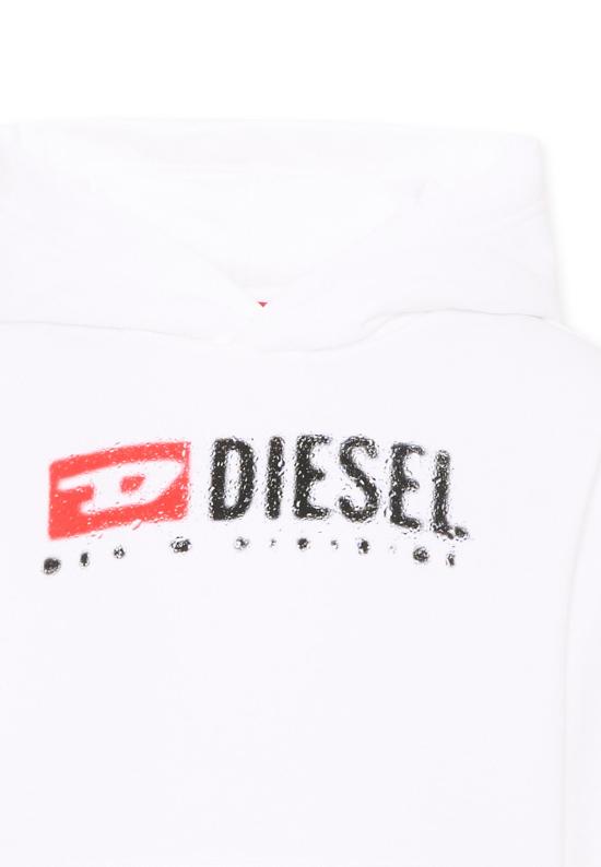 25FW [키즈] 디젤 니트/스웻셔츠 J02485 KYAZ3 K100 WHITE - DIESEL