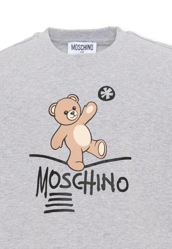 26FW [키즈] 모스키노 티셔츠 HZO00J LAA20 60901 GREY - MOSCHINO