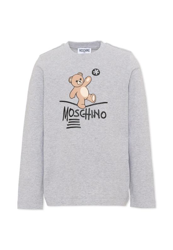 26FW [키즈] 모스키노 티셔츠 HZO00J LAA20 60901 GREY