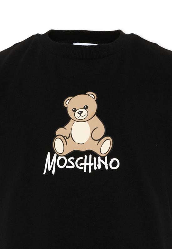 26FW [키즈] 모스키노 티셔츠 HNM05V LAA10 60100 BLACK - MOSCHINO