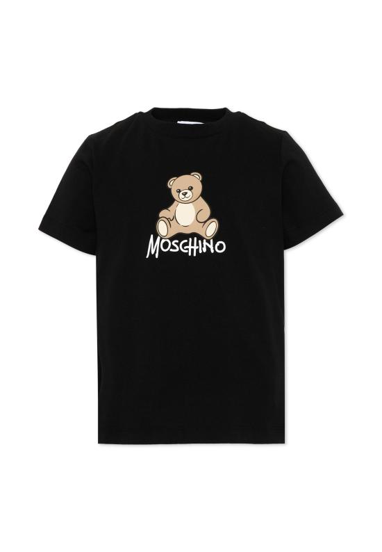 26FW [키즈] 모스키노 티셔츠 HNM05V LAA10 60100 BLACK