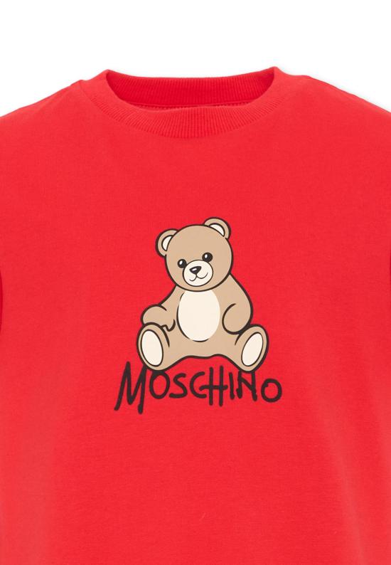 26FW [키즈] 모스키노 티셔츠 HNM05V LAA10 50109 RED - MOSCHINO
