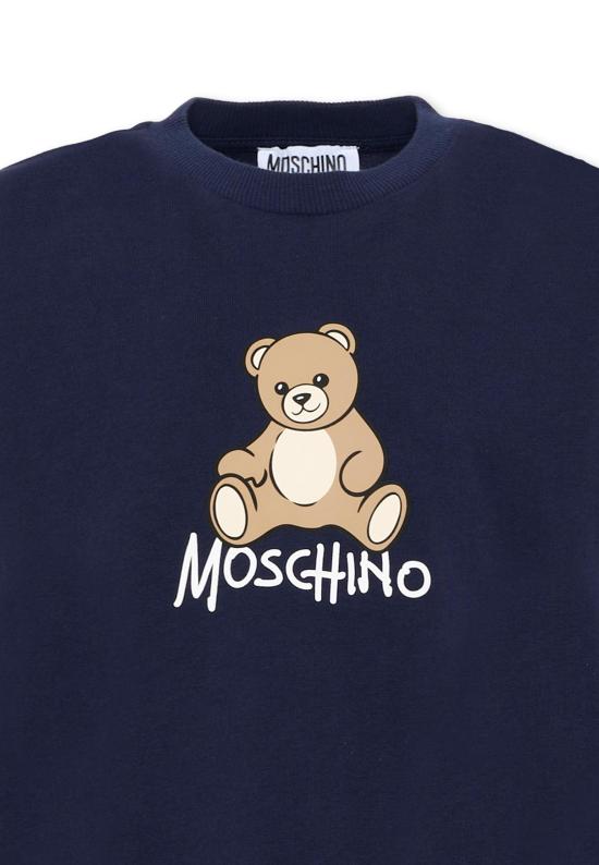 26FW [키즈] 모스키노 티셔츠 HNM05V LAA10 40016 BLUE - MOSCHINO