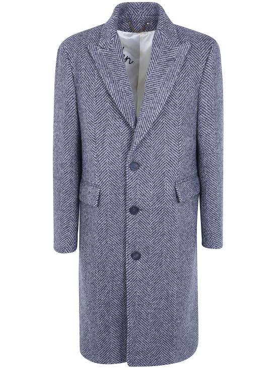 26FW 골든구스 헤링본 위브 울 싱글 브레스트 코트 GMP00986 P000616 81173 099 81173 BEIGE ANTHRACITE