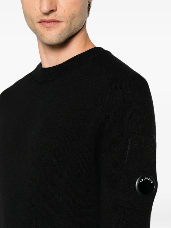 26FW 씨피 컴퍼니 스웨터 21CMKN085A110149A 999 BLACK - C.P. COMPANY