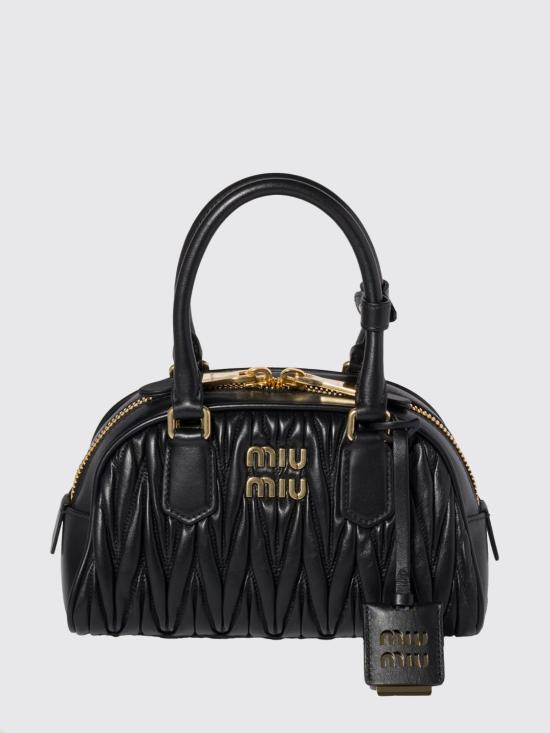 26FW 미우미우 토트백 5BB191 AN88 F0002 BLACK DOM