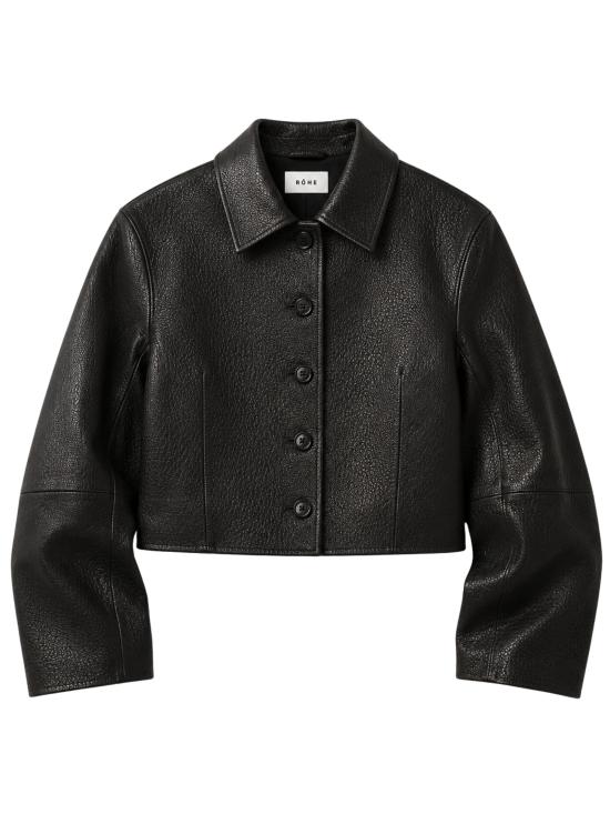 26FW 로에 가죽 자켓 42011268 001 BLACK