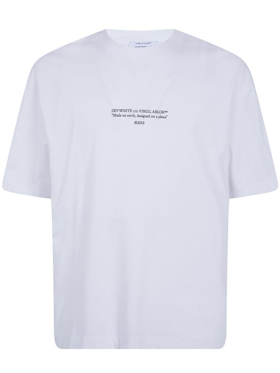 26SS 오프화이트 반팔 티셔츠 44MAA120S26J007 1000 WHITE