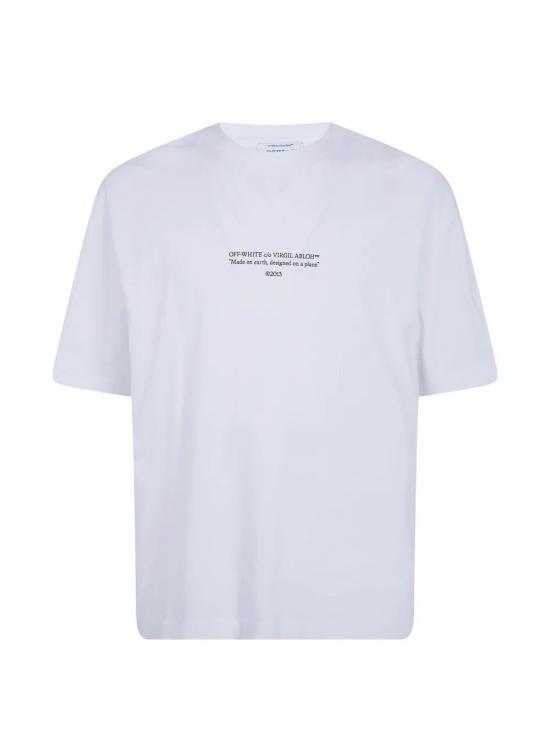 26SS 오프화이트 반팔 티셔츠 44MAA120S26J007 1000 WHITE - OFF WHITE