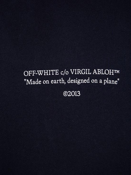 26SS 오프화이트 후드 티셔츠 44MBB085S26F009 0001 BLACK - OFF WHITE