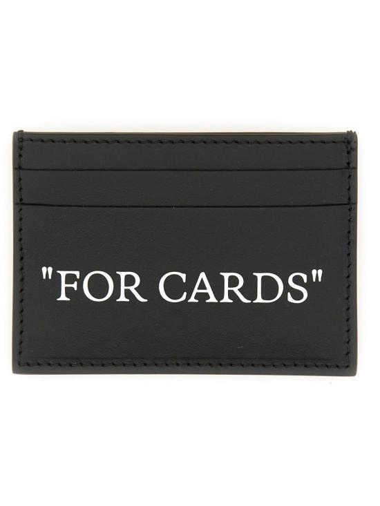 26SS 오프화이트 카드지갑 OMND067C99LEA001 1001 BLACK - OFF WHITE