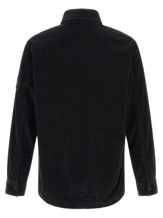 26FW 스톤 아일랜드 긴팔 셔츠 1200016 와 블라우스 블랙 - STONE ISLAND