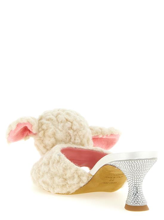 26FW 모스키노 뮬/슬리퍼 MA28145C1PML5100 White - MOSCHINO
