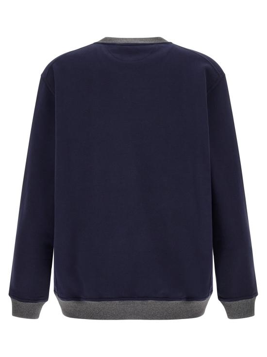 26FW 브루넬로 쿠치넬리 긴팔 티셔츠 MM8263390GCP160 Blue - BRUNELLO CUCINELLI