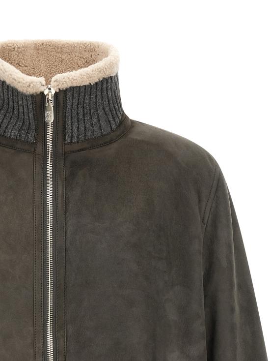 26FW 브루넬로 쿠치넬리 무스탕 MPMCU1737C9873 Gray - BRUNELLO CUCINELLI