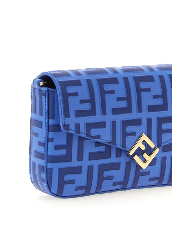 26FW 펜디 FF 다이아몬드 체인 지갑 8M0509ADYMF1WLP Blue - FENDI