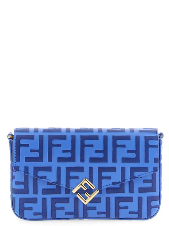 26FW 펜디 FF 다이아몬드 체인 지갑 8M0509ADYMF1WLP Blue