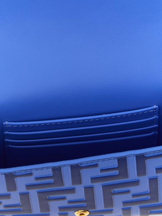 26FW 펜디 FF 다이아몬드 체인 지갑 8M0509ADYMF1WLP Blue - FENDI