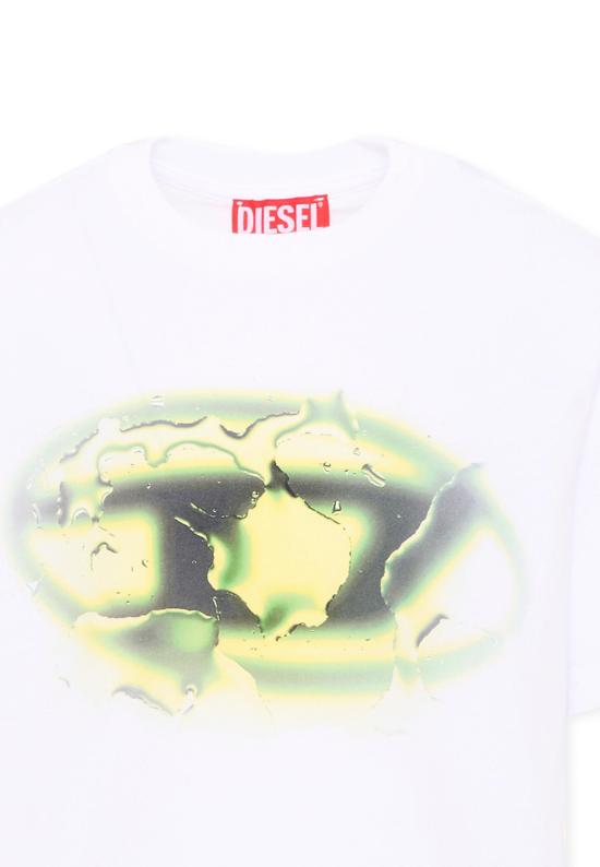 25FW [키즈] 디젤 티셔츠 J02496 0GRAM K100 WHITE - DIESEL
