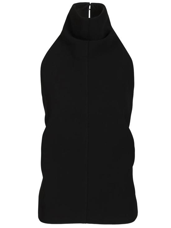 26FW 케이트 로네 플롱제 레더 홀터넥 탑 로네 플롱제 레더 홀터넥 탑 24874114 200 BLACK