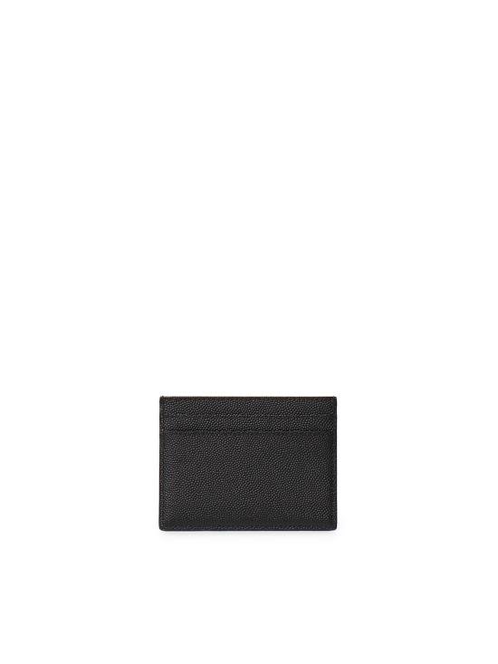 26SS 생로랑 그랑 드 뿌드르 엠보스드 레더 카드 케이스 375946 BTY0N1000 BLACK - SAINT LAURENT