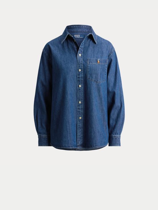 26FW 랄프 로렌 셔츠 데님 콘 타스키노 인디고 블루 카미치(Camici) - RALPH LAUREN