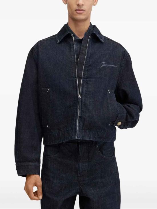 26SS 자크뮈스 카네바스 데님 자켓 OUM00055AD00036390 Blue - JACQUEMUS