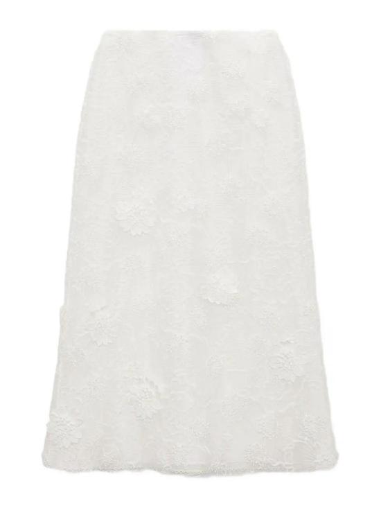26SS 도로시 슈마허 미디 스커트 448905100 White