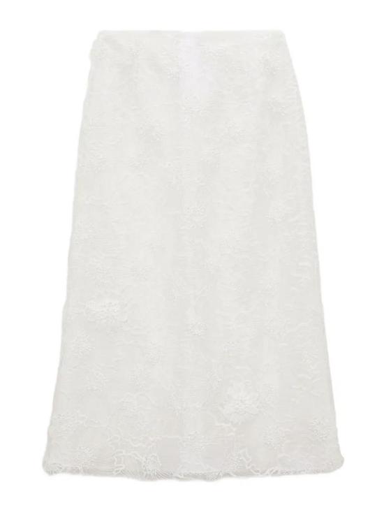 26SS 도로시 슈마허 미디 스커트 448905100 White - DOROTHEE SCHUMACHER