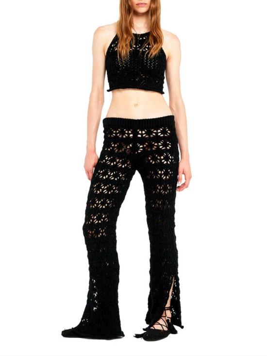 26SS 알라누이 스트레이트 팬츠 LWHG018R26KNI0011010 Black - ALANUI