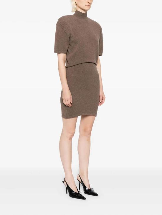 25FW 자크뮈스 니트 원피스 DRW00713AK00282850 Brown - JACQUEMUS